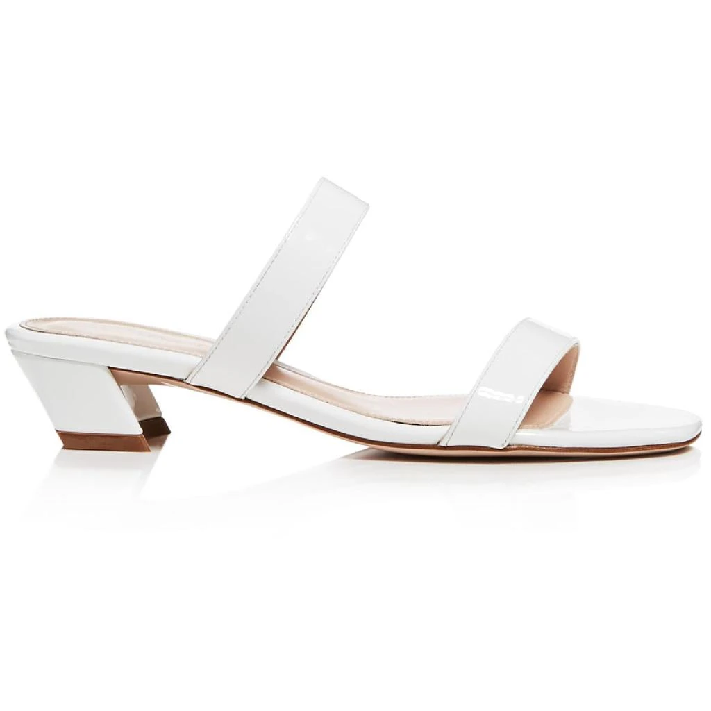 商品Stuart Weitzman|Stuart Weitzman Womens Ava Patent Leather Slip On Slide Sandals,价格¥643,第3张图片详细描述