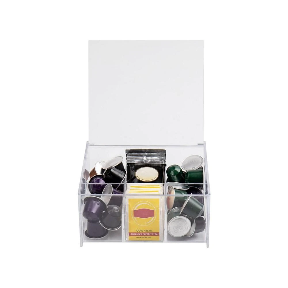 商品Mind Reader|Tea Bag Pantry Storage Organizer with Lid and 6 Compartments,价格¥246,第3张图片详细描述