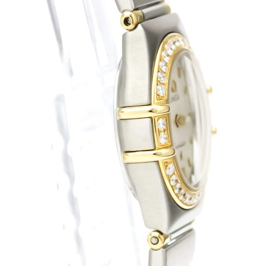 商品[二手商品] Omega|Omega Silver Diamonds 18k Yellow Gold And Stainless Steel Constellation 1367.30 Women's Wristwatch 22 MM,价格¥12806,第5张图片详细描述
