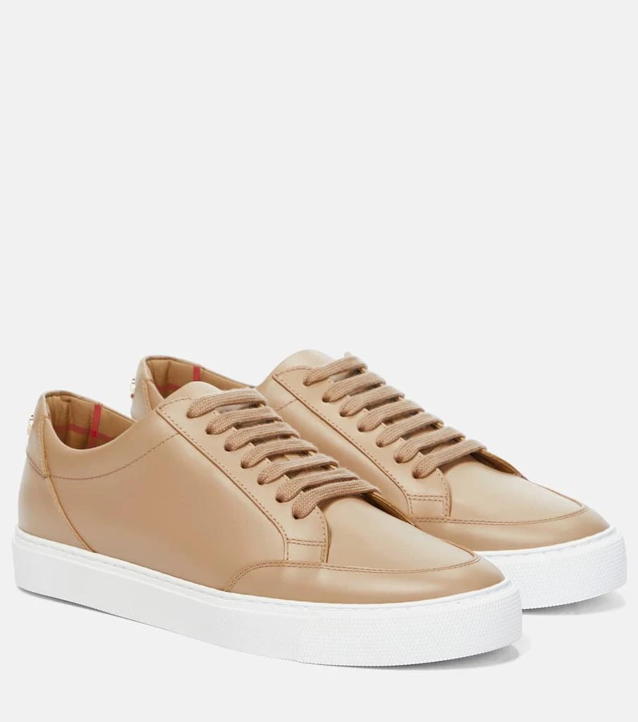 商品Burberry|New Salmond皮革运动鞋,价格¥6022,第1张图片