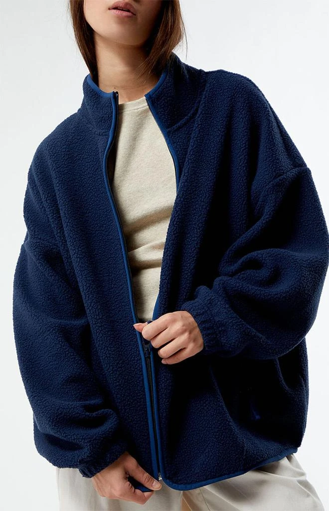 商品PacSun|Nature Full Zip Sherpa Fleece Jacket,价格¥121,第2张图片详细描述