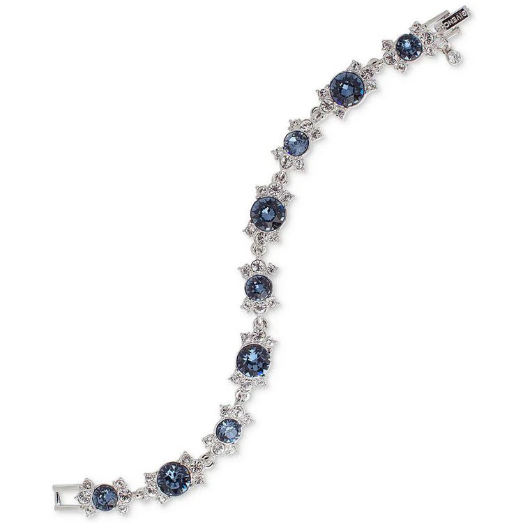 商品Givenchy|Silver-Tone Clear & Blue Stone Flex Bracelet,价格¥509,第1张图片