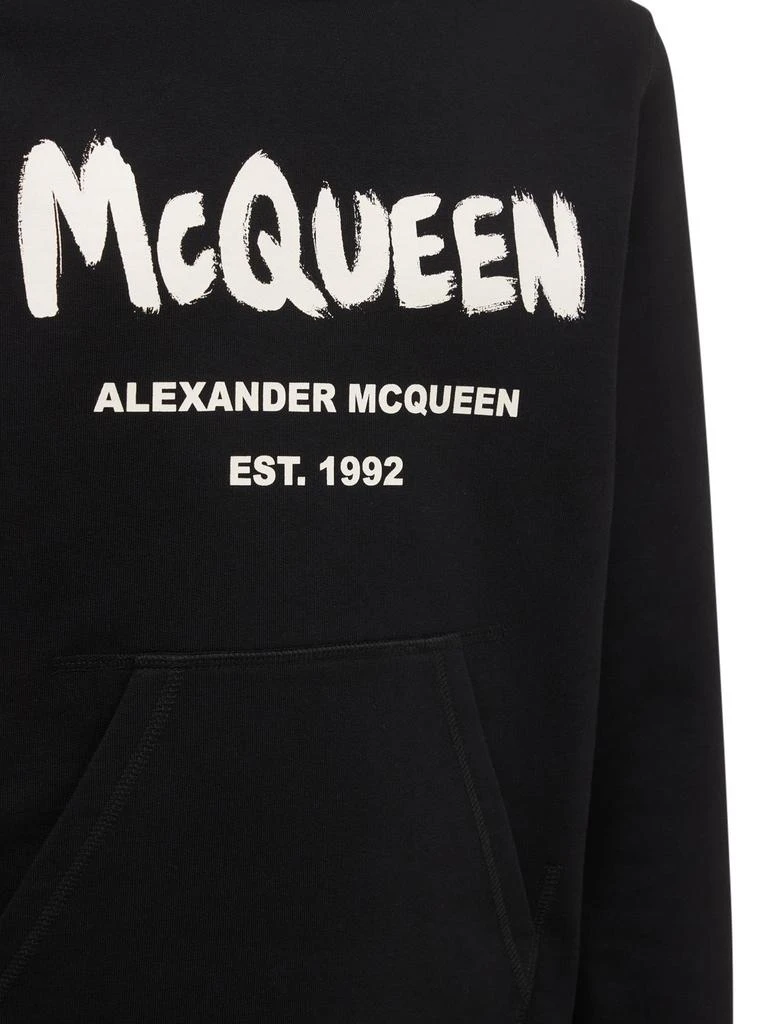 商品Alexander McQueen|Printed Cotton Sweatshirt,价格¥6048,第3张图片详细描述