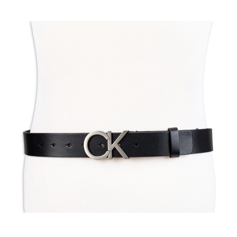 Calvin Klein Men’s Casual Monogram Cut Out Buckle Belt 5