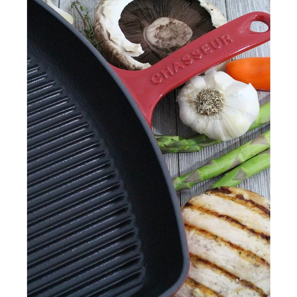 商品Chasseur|French Rectangular Enameled Cast Iron 12" Grill Pan,价格¥1094,第4张图片详细描述