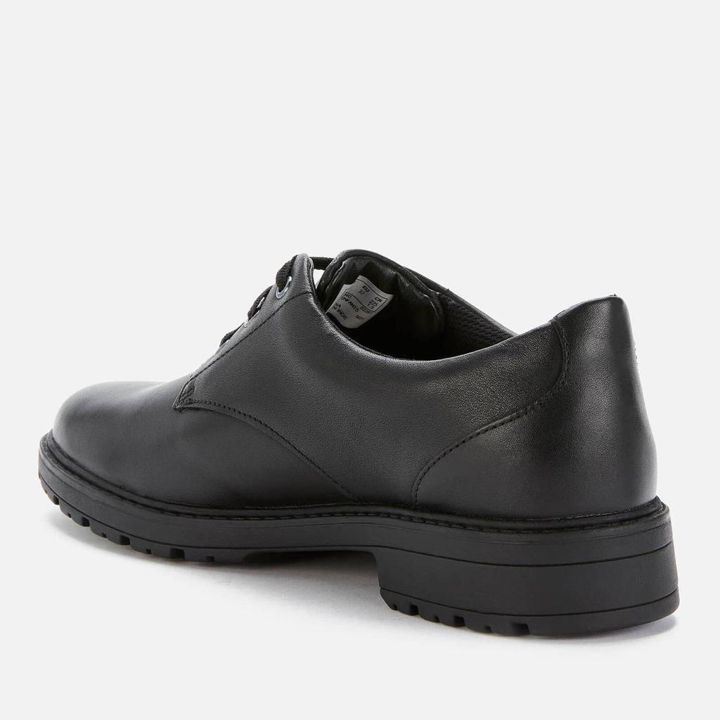 Clarks Dempster Lace Youth School Shoes - Black Leather商品第2张图片规格展示