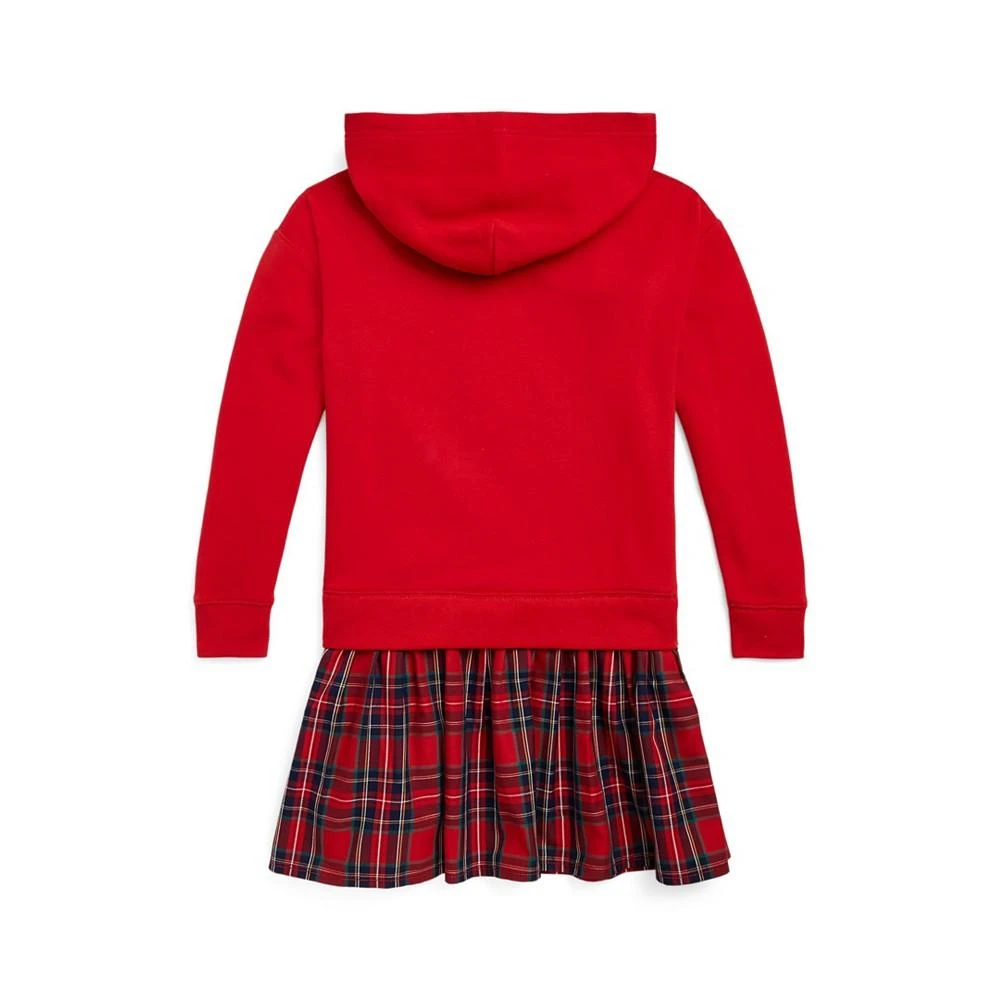 商品Ralph Lauren|Big Girls Plaid Fleece Hoodie Dress,价格¥150,第2张图片详细描述