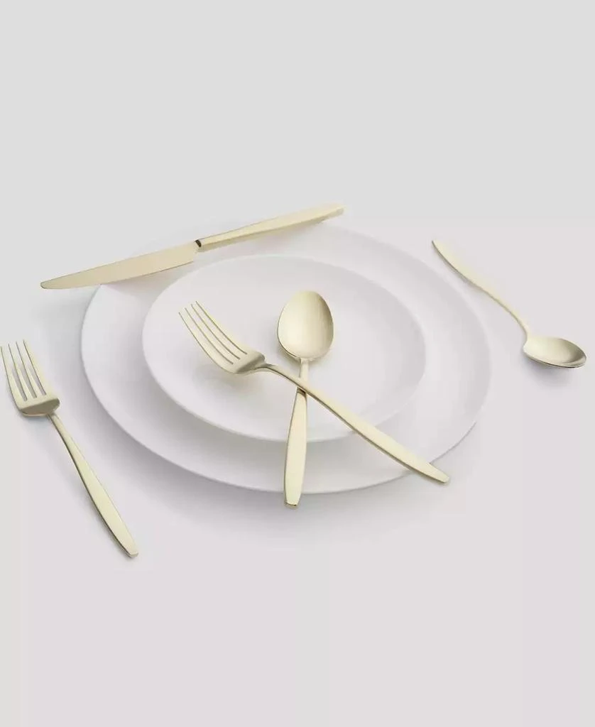 商品Cambridge Silversmiths|Nylah Champagne Satin Flatware Set, 20 Piece,价格¥1170,第2张图片详细描述