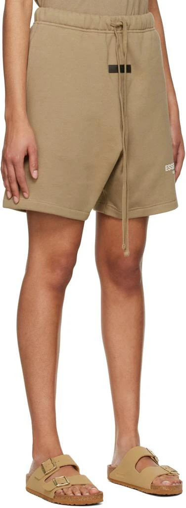 商品Essentials|Tan Cotton Shorts,价格¥177,第2张图片详细描述