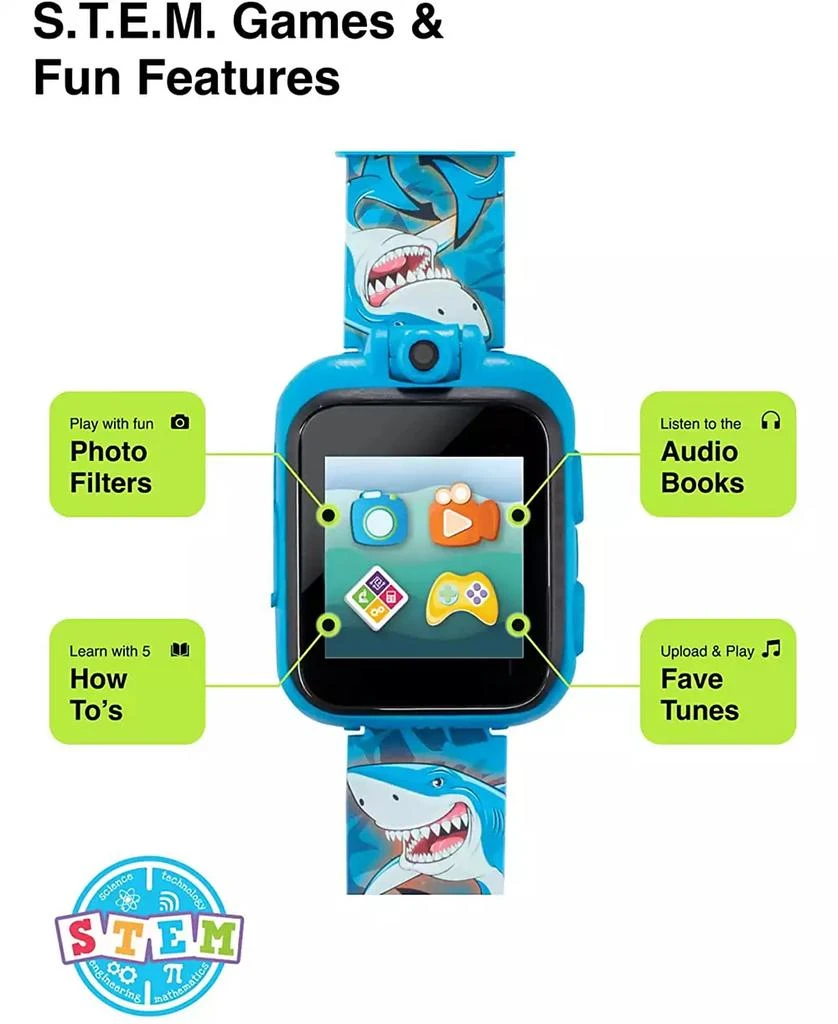 商品Playzoom|2 Kids Blue Silicone Strap Smartwatch,价格¥193,第2张图片详细描述