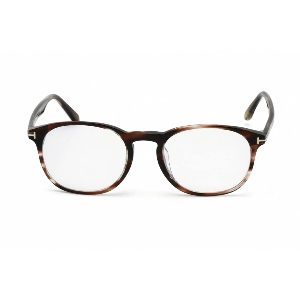 商品Tom Ford|Tom Ford Unisex Eyeglasses - Blonde Havana Plastic Round Shape Frame | FT5680-F-B 053,价格¥915,第2张图片详细描述