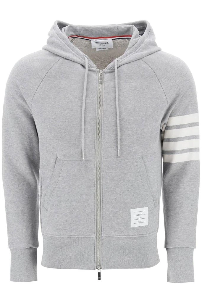 商品Thom Browne|4-Bar zip-up hoodie,价格¥4341,第1张图片