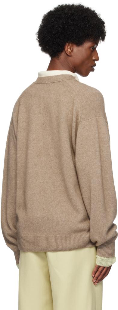 AURALEE Beige Baby Cashmere Knit Cardigan - Sweaters - Free