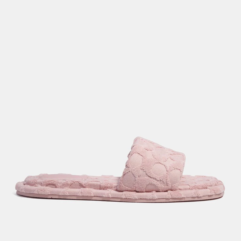商品Coach|Coach Bridgett Terry Cloth Sliders,价格¥534,第1张图片