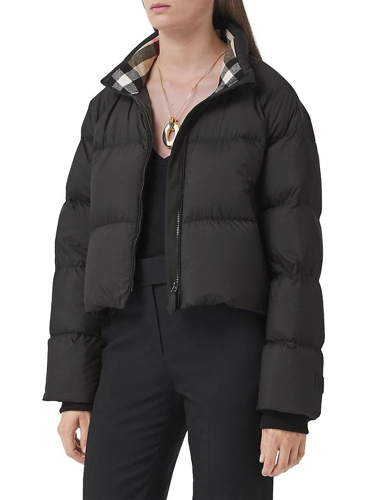 商品Burberry|Alsham Cropped Logo Puffer Jacket,价格¥10869,第3张图片详细描述