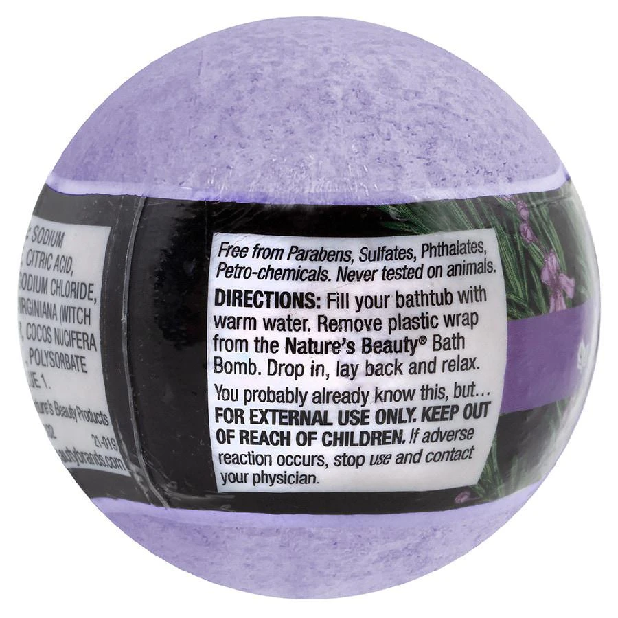 商品Nature's Beauty|Lavender & Rosemary Bath Bomb,价格¥47,第2张图片详细描述