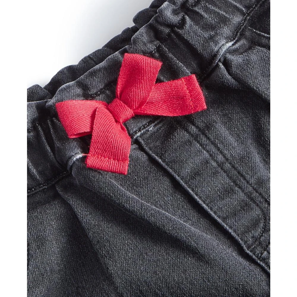 商品First Impressions|Baby Girls Black Bow Jeans, Created for Macy's,价格¥126,第3张图片详细描述