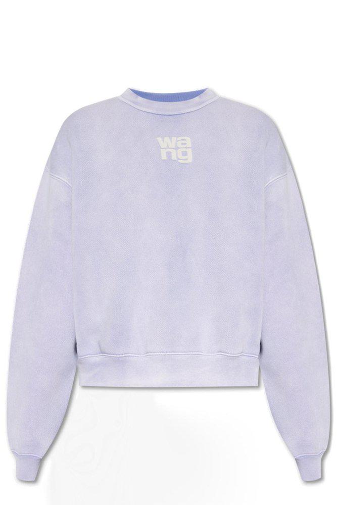 T By Alexander Wang Logo-Printed Crewneck Sweatshirt商品第1张图片规格展示