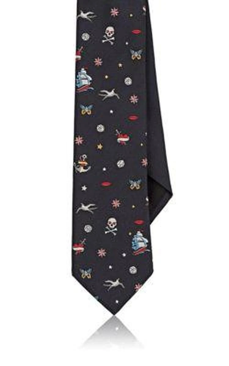 商品Valentino|Embroidered Silk Twill Necktie,价格¥1401,第1张图片