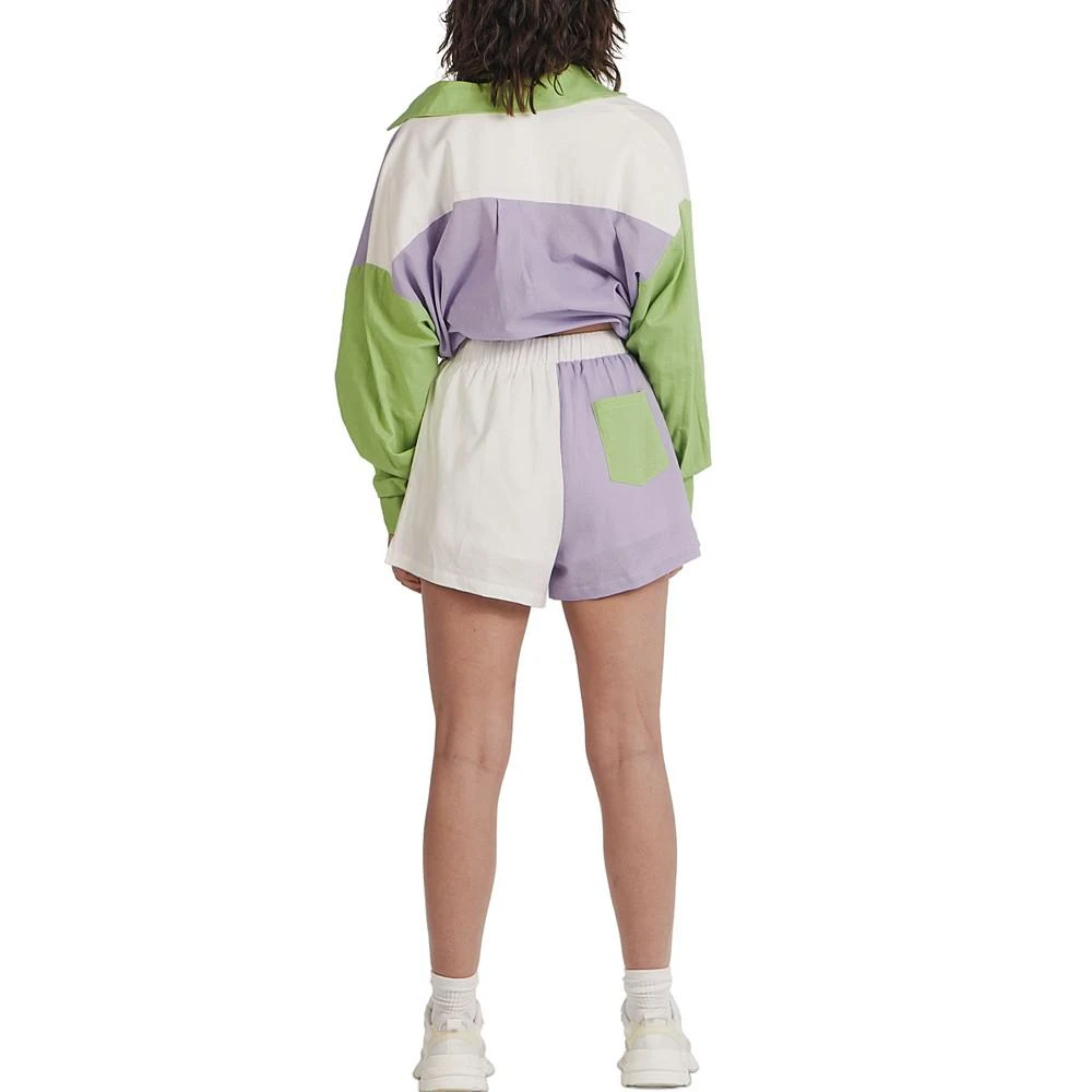 商品Charlie Holiday|Women's Romi Colorblock Shorts,价格¥178,第2张图片详细描述
