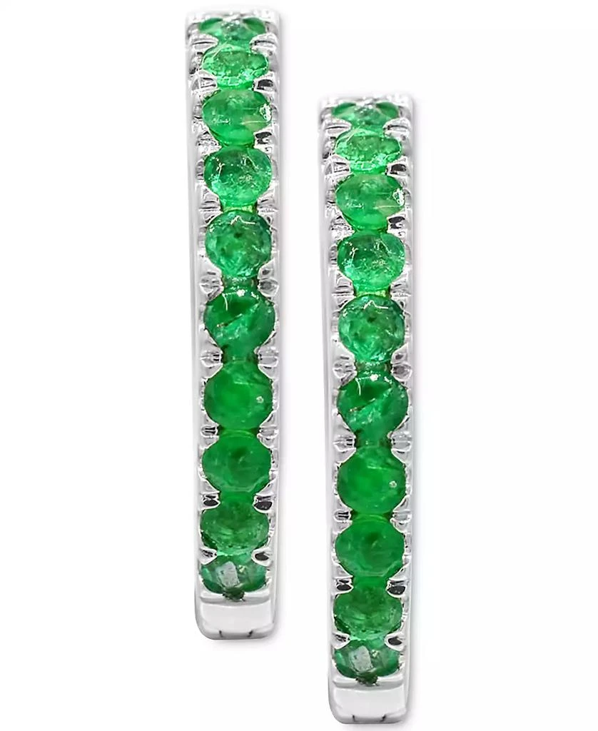 Lab-Grown Sapphire (1/2 ct. t.w.) & White Sapphire (1/4 ct. t.w.) Reversible Hoop Earrings 商品