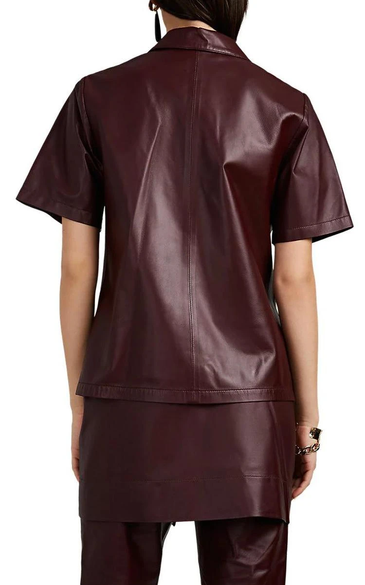 商品Sies Marjan|Nico Leather Button-Front Shirt,价格¥7368,第3张图片详细描述