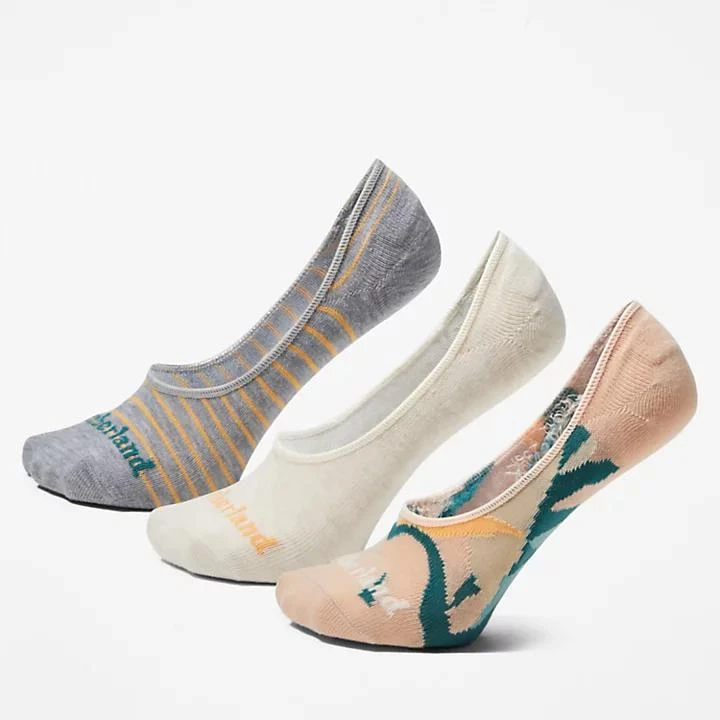 商品Timberland|3-Pack Tropics No-show Socks for Women in Pink,价格¥78,第1张图片