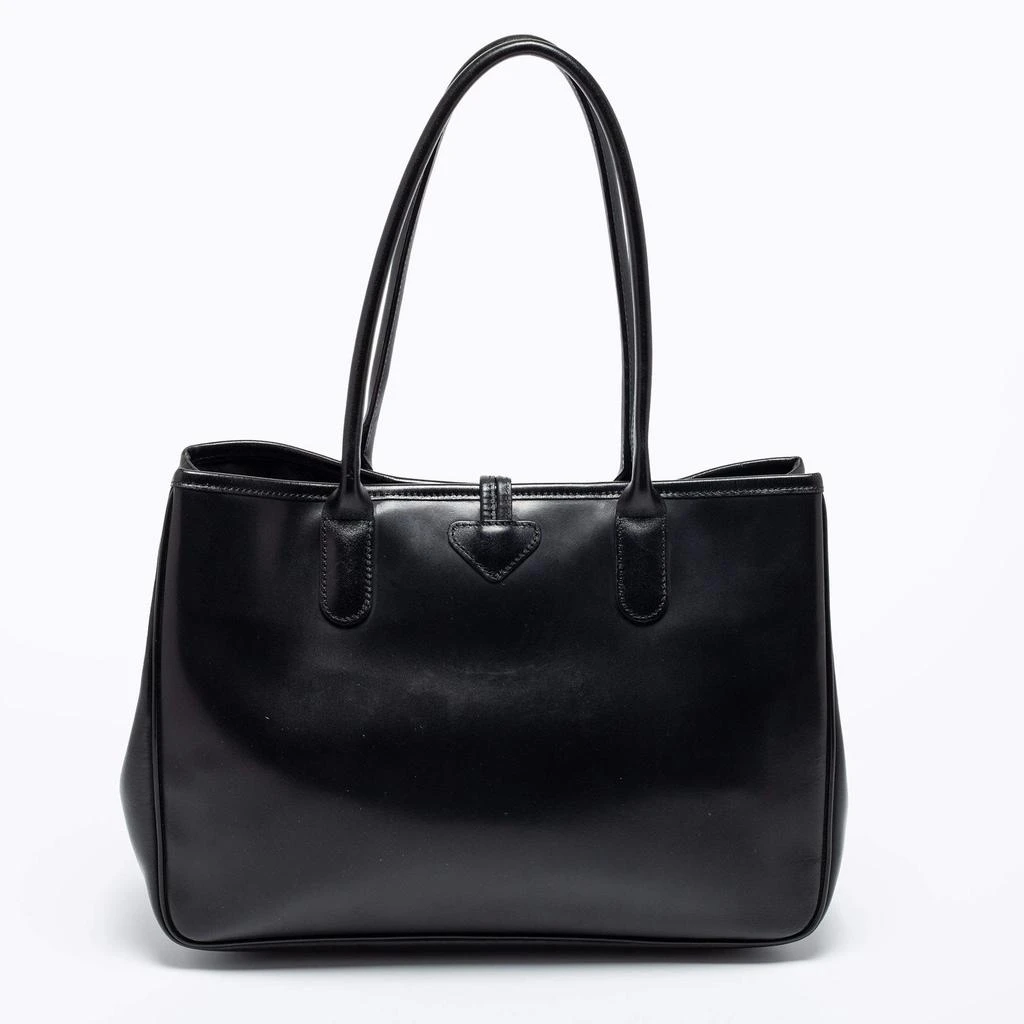 商品[二手商品] Longchamp|Longchamp Black Leather Roseau Tote,价格¥1046,第4张图片详细描述