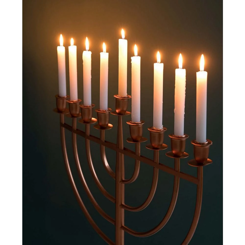 Modern Judaic Hanukkah Menorah 9 Branched Candelabra, Medium 商品