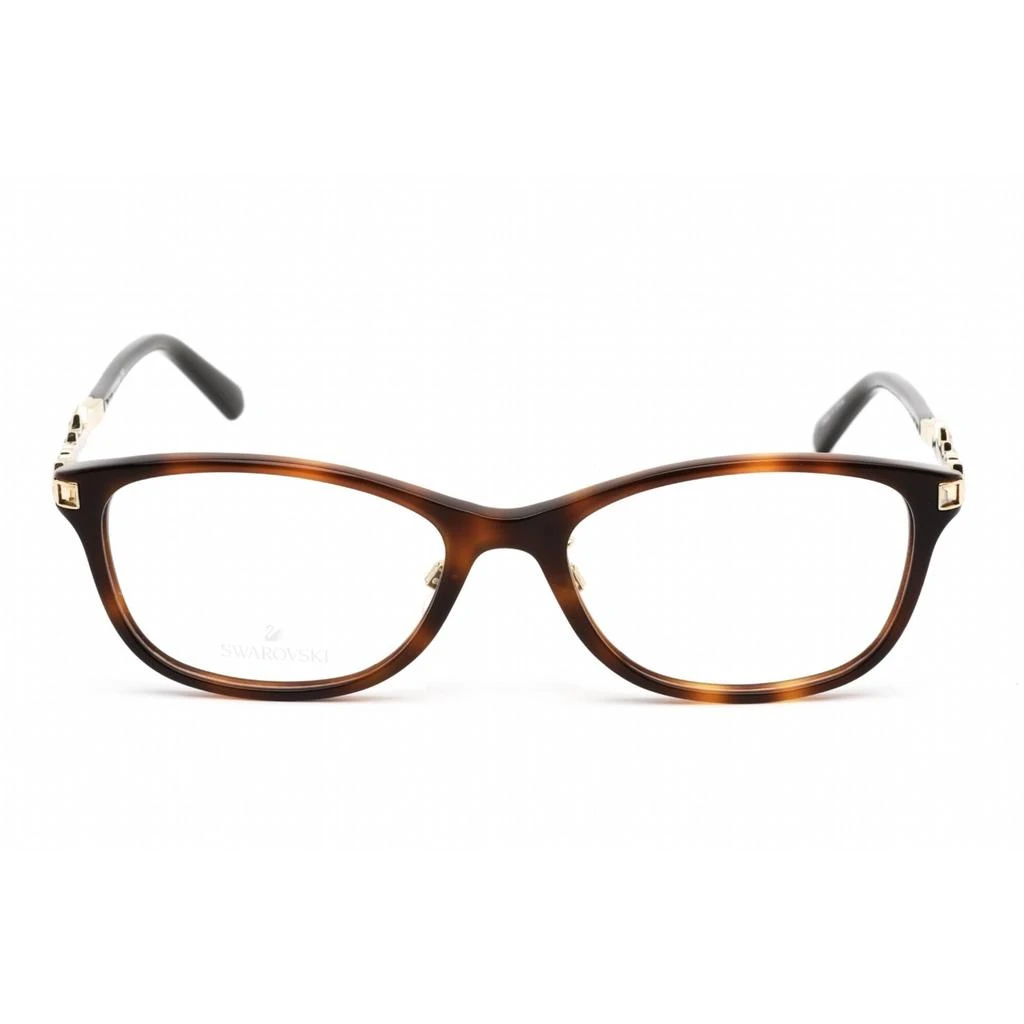 商品Swarovski|Swarovski Women's Eyeglasses - Dark Havana Cat Eye Full-Rim Frame | SK5356-D 052,价格¥285,第2张图片详细描述