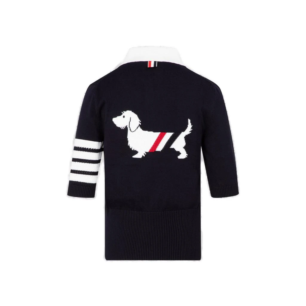 商品Thom Browne|Thom Browne Hector Knitted Polo Shirt,价格¥4116,第2张图片详细描述