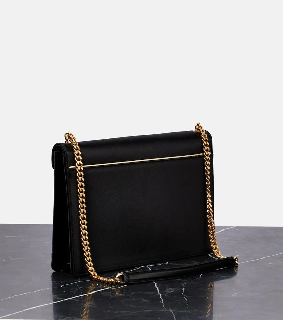 商品Yves Saint Laurent|Gaby Small satin and leather shoulder bag,价格¥13739,第4张图片详细描述