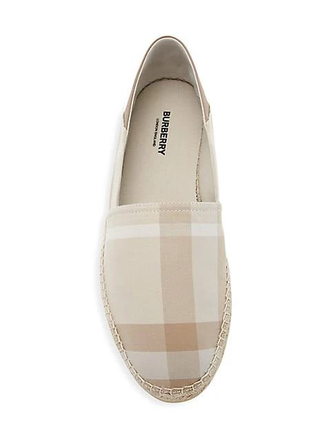 商品Burberry|Check Print Espadrilles,价格¥4112,第5张图片详细描述