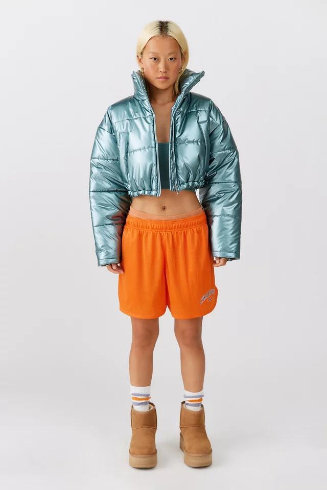 商品Urban Outfitters|UO Taryn Metallic Cropped Puffer Jacket,价格¥728,第5张图片详细描述