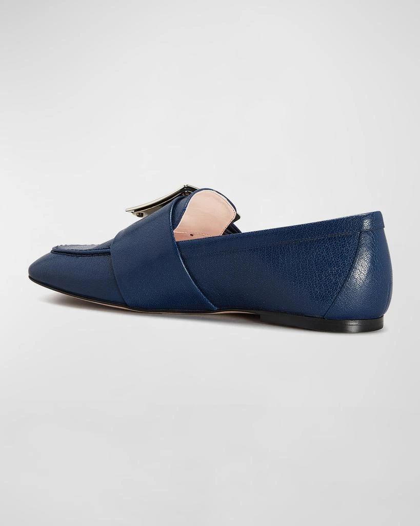 商品Roger Vivier|Leather Buckle Flat Loafers,价格¥3462,第3张图片详细描述