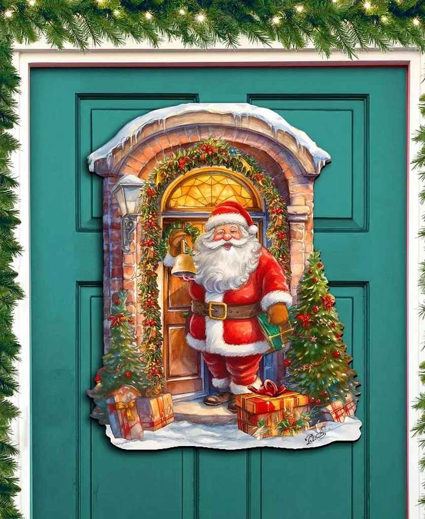 商品Designocracy|Knocking the Christmas Wooden Wall Decor Door Decor G. DeBrekht,价格¥1099,第4张图片详细描述