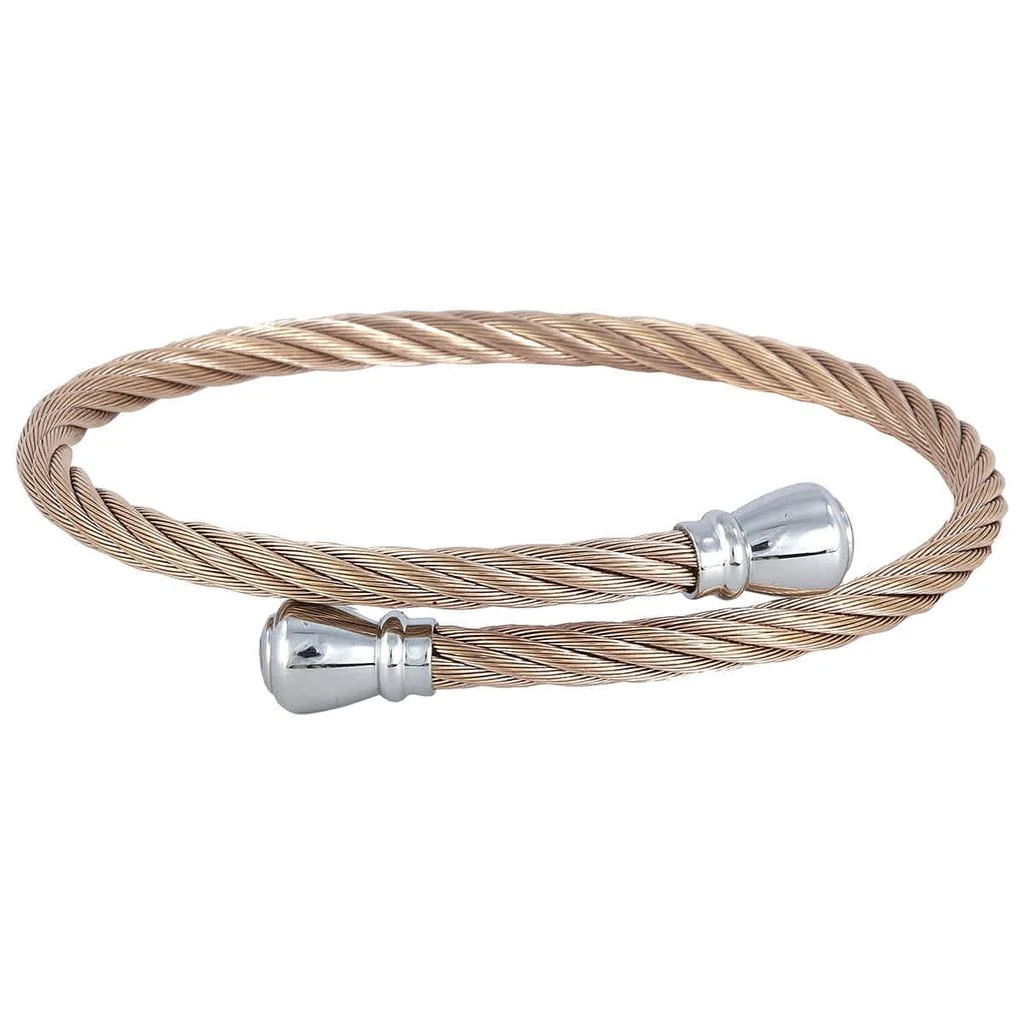 商品Charriol|Celtic Izadora Rose Gold Pvd Stainless Steel Cable Bangle,价格¥996,第1张图片
