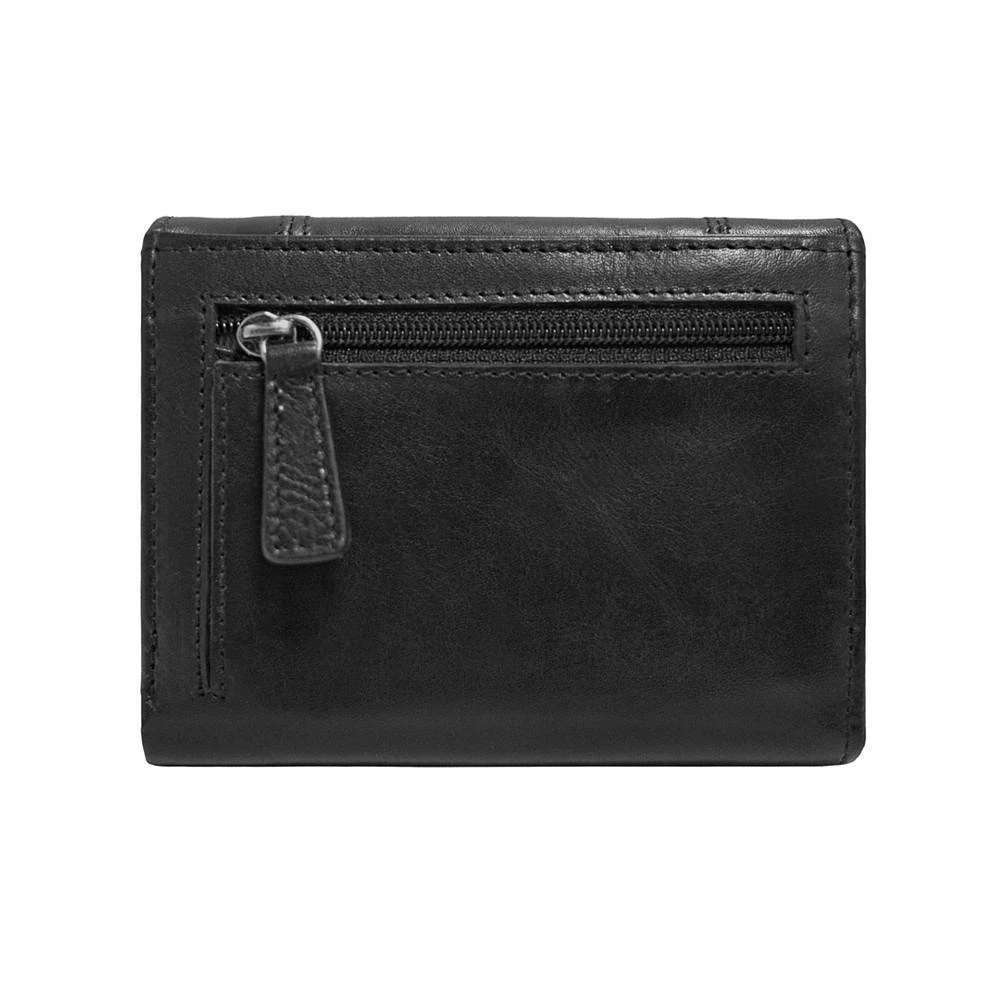 商品Mancini Leather Goods|Casablanca Collection RFID Secure Ladies Small Clutch Wallet,价格¥624,第5张图片详细描述