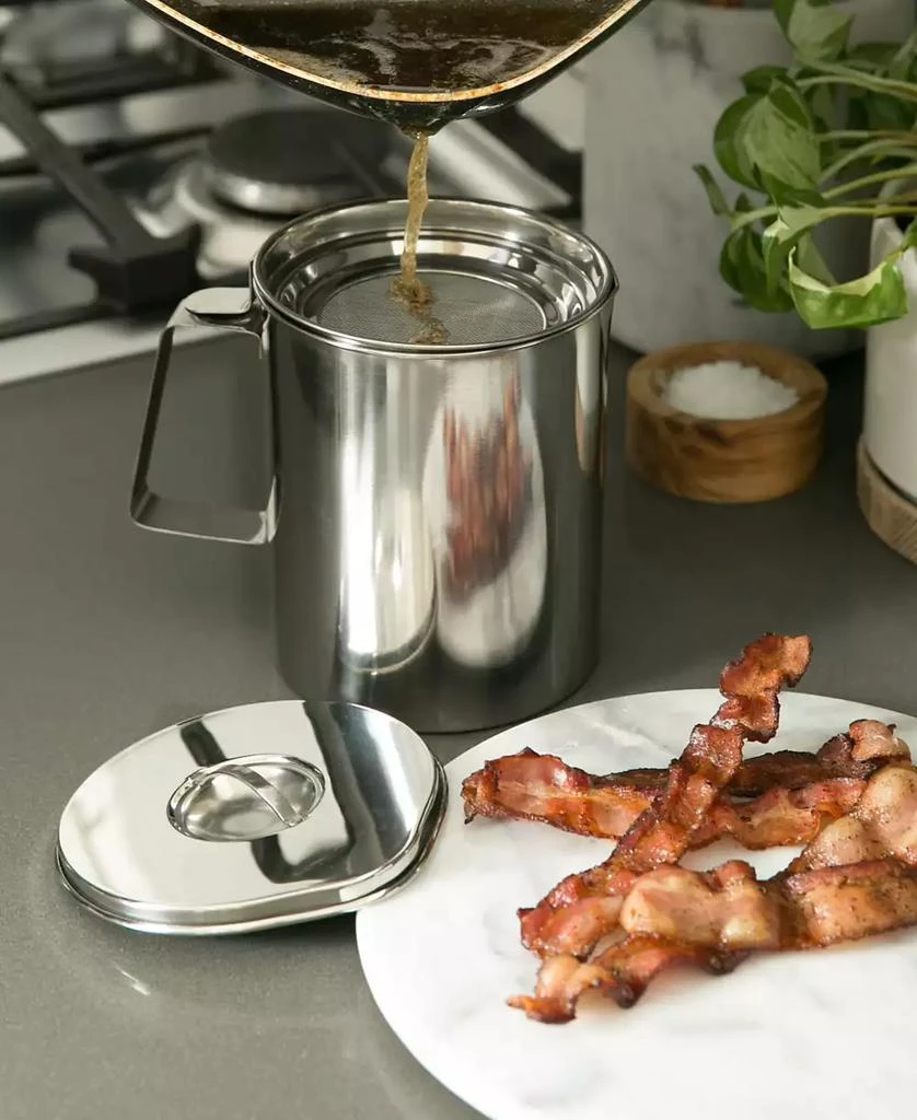 商品RSVP International|Stainless Steel Endurance Medium 6 Cup Fryer's Friend Grease Keeper,价格¥287,第2张图片详细描述