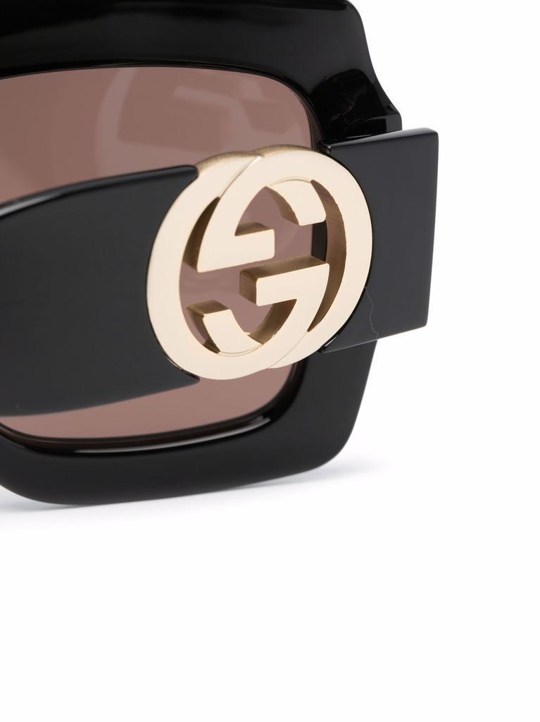 商品Gucci|Rectangular sunglasses with chain,价格¥2516,第5张图片详细描述