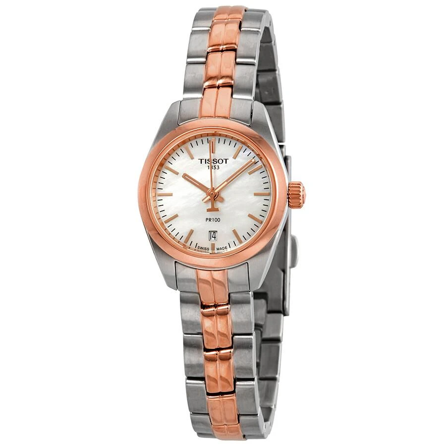 商品Tissot|T-Classic Mother of Pearl Dial Two-tone Ladies Watch T1010102211101,价格¥1879,第1张图片