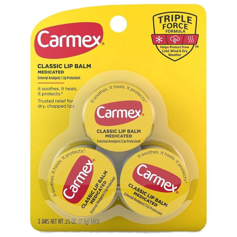商品Carmex|Medicated Lip Balm Jars, Lip Moisturizer for Dry, Chapped Lips Original,价格¥42,第1张图片