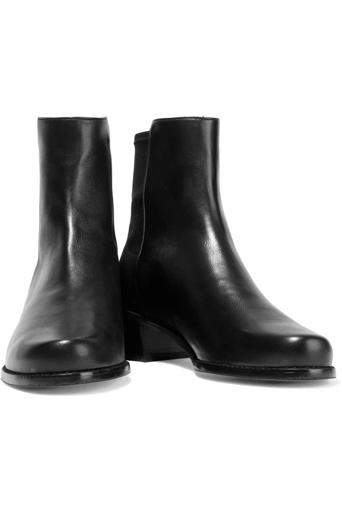 商品Stuart Weitzman|Easy On leather and neoprene  ankle boots,价格¥1452,第2张图片详细描述