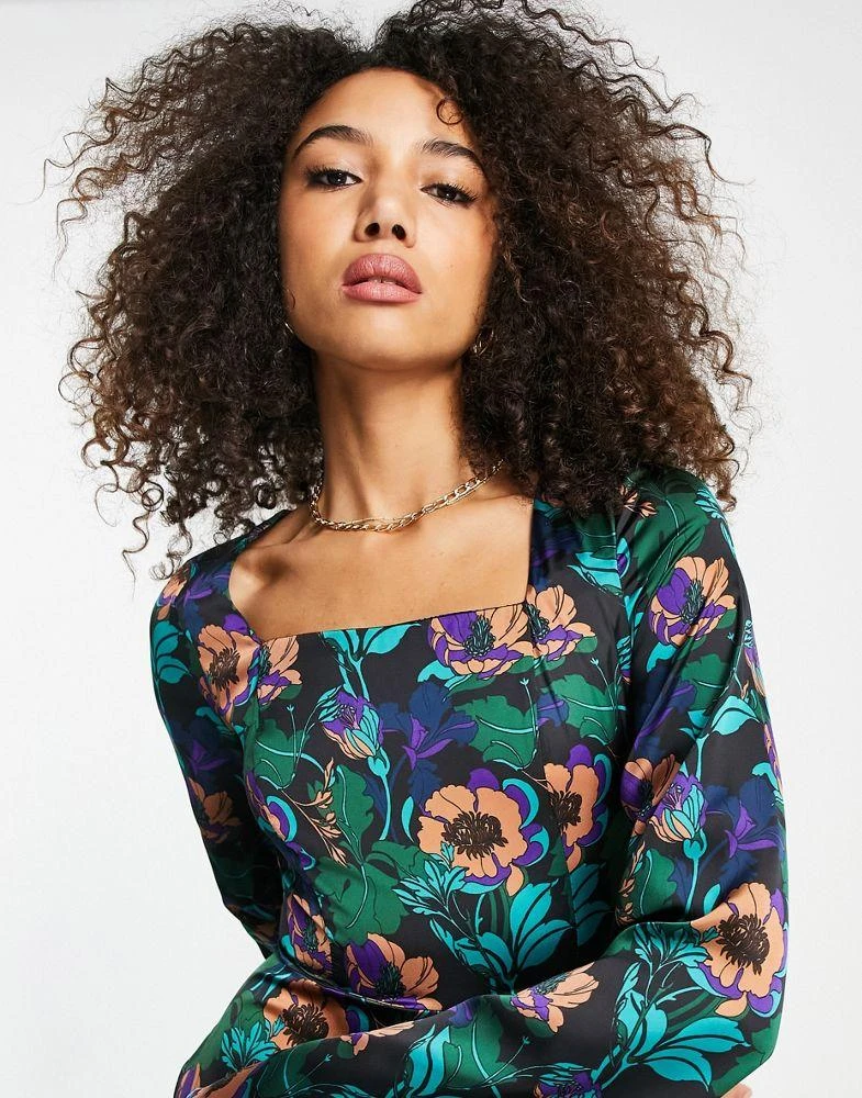 商品Topshop|Topshop 70s print wide leg jumpsuit,价格¥375,第4张图片详细描述