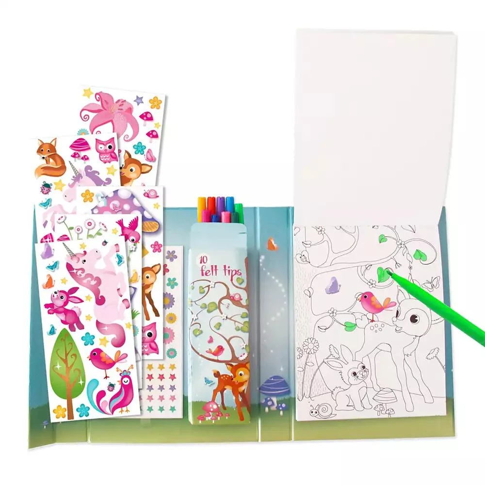 商品Fun2Give|Pop It Up Enchanted Forest Combo Set Play Box With Play Mat And Coloring Set,价格¥112,第3张图片详细描述