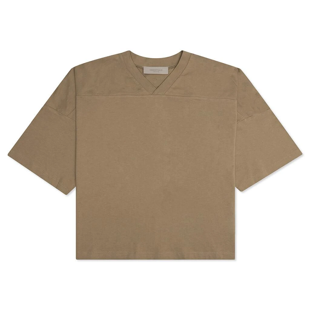 商品Essentials|Fear of God Essentials Women's Football Tee - Oak,价格¥228,第1张图片