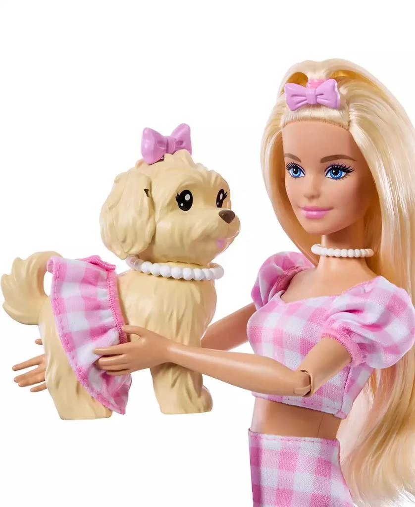 商品Barbie|Twinning Looks Fashion Doll with Pet Dog Matching Clothes and Accessories,价格¥146,第4张图片详细描述