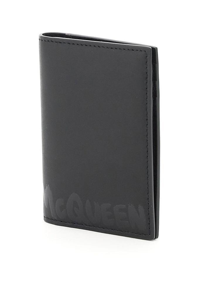 商品Alexander McQueen|GRAFFITI LOGO BI-FOLD CARD HOLDER,价格¥1171,第6张图片详细描述