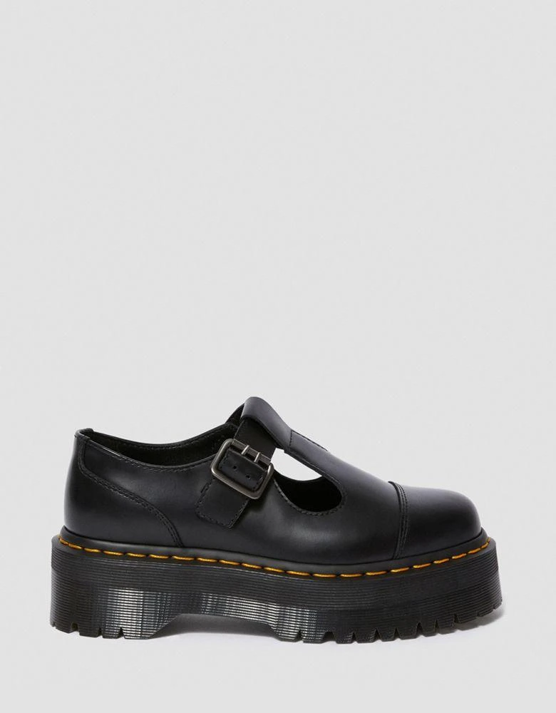 商品Dr. Martens|Dr Martens Bethan quad mary jane flat shoes in black,价格¥760,第1张图片