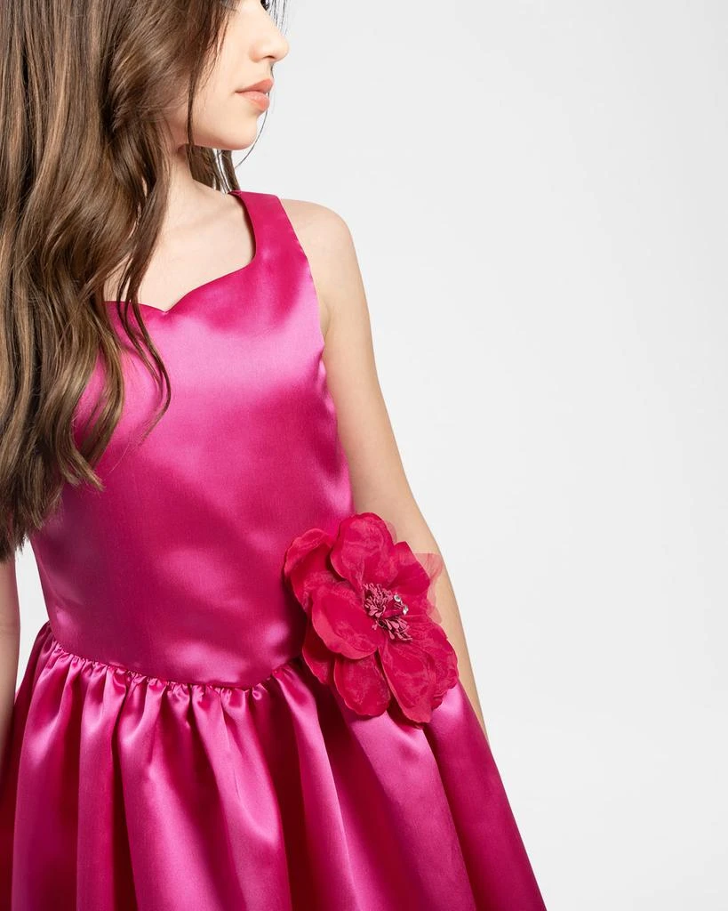 商品Zoe|Girl's Jennifer Sweetheart Flower Applique Dress, 7-16,价格¥1989,第2张图片详细描述